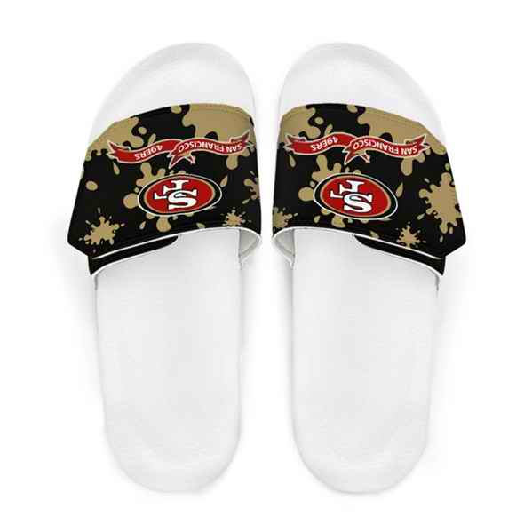 Men's San Francisco 49ers Beach Adjustable Slides Non-Slip Slippers/Sandals/Shoes 002